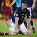 Scotland's Grant Hanley  wants the win over Spain to be bridge to regular victories over such calibre of opponent. (Photo by Ross MacDonald / SNS Group)