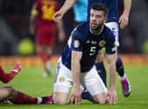 Scotland's Grant Hanley  wants the win over Spain to be bridge to regular victories over such calibre of opponent. (Photo by Ross MacDonald / SNS Group)