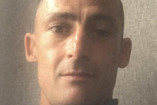 James Sutherland, 39, a recovering drug addict from Edinburgh