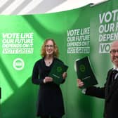 Scottish Greens co-leaders Patrick Harvie and Lorna Slater launch the party's election manifesto in April (Picture: John Devlin)