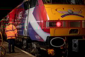 LNER head of engineering Linda Wain with the renamed Flying Scotswoman train. Picture: LNER/Charlotte Graham
