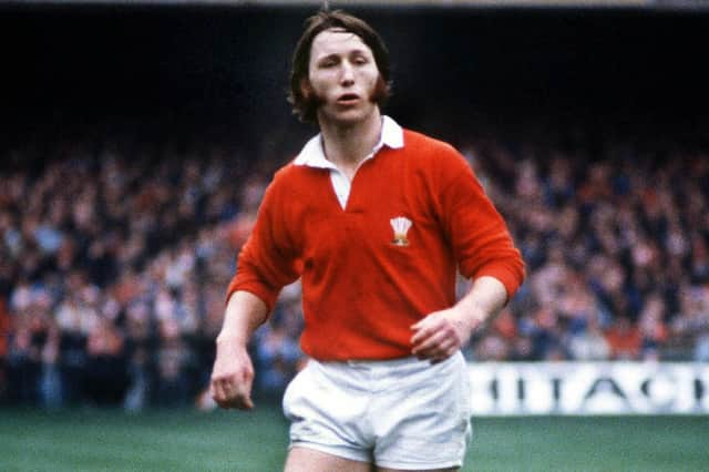 JPR Williams in the red of Wales while playing against England in 1979 at Cardiff Arms Park. Wales won 27-3. (Photo by Colorsport/Shutterstock)