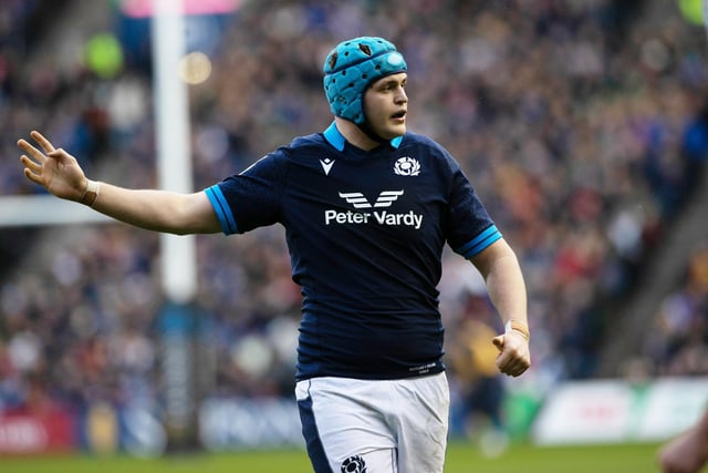 Scott Cummings, pictured above, came on for Richie Gray after six minutes and put in a shift but it was a tough day for Scotland at the lineout. Jamie Bhatti and Simon Berghan replaced Schoeman and Fagerson in the front row but couldn’t wrest control back for the hosts.