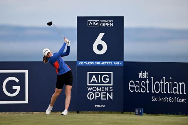 Louise Duncan is among four home players flying the Saltire in the first AIG Women's Open to be held at Muirfield. Picture: Octavio Passos/Getty Images.