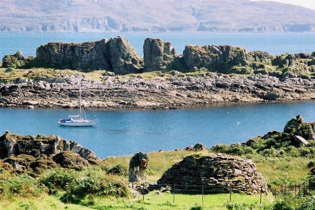 A beehive cell on the unihabited island of Eileach nan Naoimh in the Inner Hebrides where St Brendan is said to have holed up around 40 years before St Columba landed in Iona. PIC: Donald MacDonald/CC