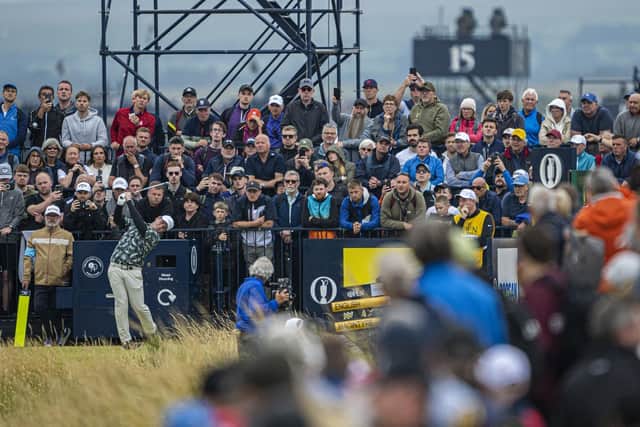 Home hero Bob MacIntyre attracted a huge crowd during the third round of the 152nd Open at Royal Troon. Picture: Tom Russo/The Scotsman