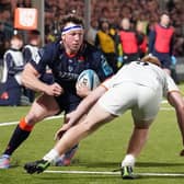 Edinburgh's Hamish Watson in action during the victory over Ospreys on Saturday.  (Photo by Simon Wootton / SNS Group)