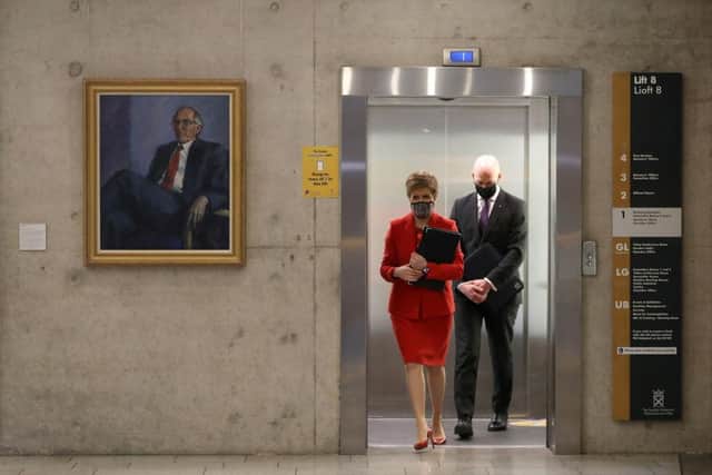 There will be no lunchtime coronavirus briefing from the Scottish Government today, with Nicola Sturgeon instead due to attend First Minister’s Questions. (Photo by Russell Cheyne - Pool/Getty Images)