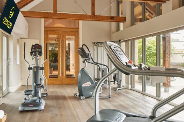 The gym in the six-bedroom home overlooking the world famous Gleneagles golf course worth over £3,500,000. Picture: Omaze/PA Wire