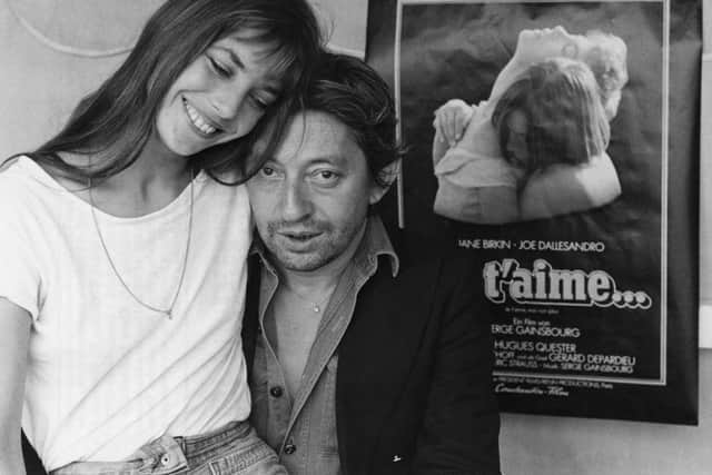 Birkin with French singer-songwriter Serge Gainsbourg in 1976 (Picture: Keystone/Hulton Archive/Getty Images)