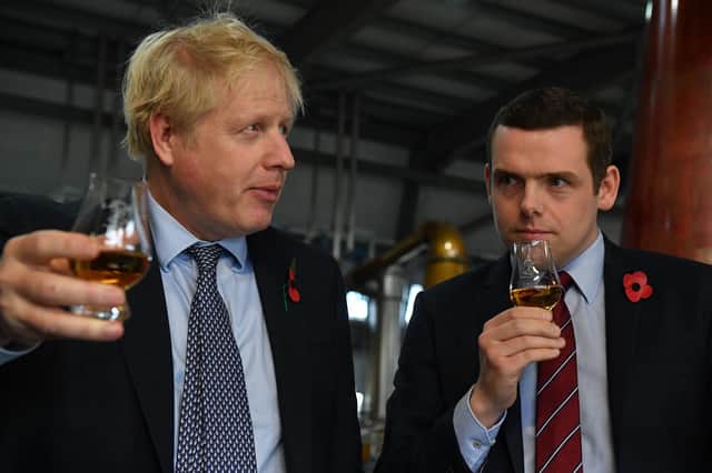 The UK government's decision to fund carbon-capture-and-storage schemes in England instead of Scotland will have dashed the hopes of Scottish Conservative leader Douglas Ross (Picture: Daniel Leal-Olivas/WPA pool/Getty Images)