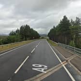 The crash happened on the A9 near Dalwhinnie. Picture: Google