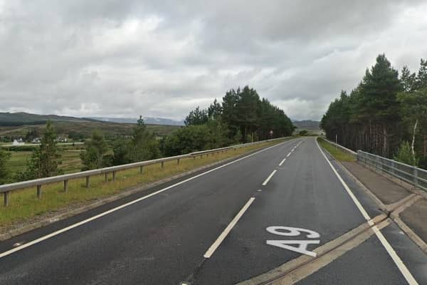 The crash happened on the A9 near Dalwhinnie. Picture: Google