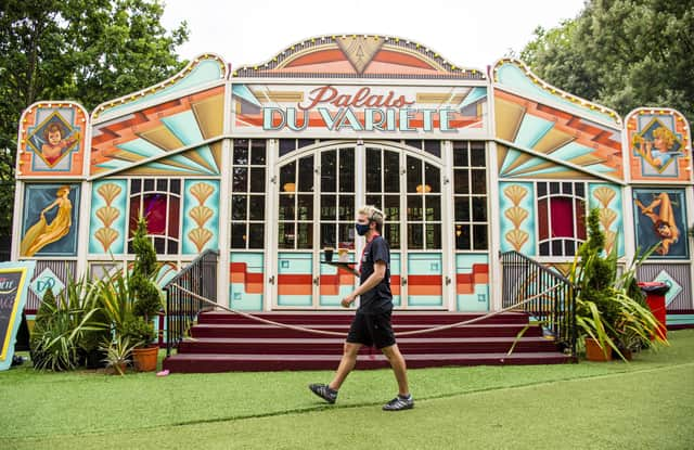 Fringe shows returned to George Square Gardens in August. Picture: Lisa Ferguson