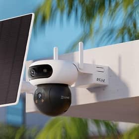 The CB90 and solar panel