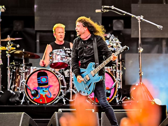 Foo Fighters on stage.
