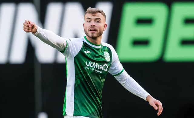 Hibs defender Ryan Porteous has been approached by clubs in England - but not Rangers as yet despite reported interest. (Photo by Ross Parker / SNS Group)