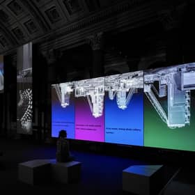 Installation view of the Elizabeth Price exhibition at GoMA