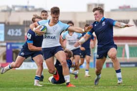 Uruguay got the better of the young Scots in Kenya. Pic: Antony Munge/World Rugby