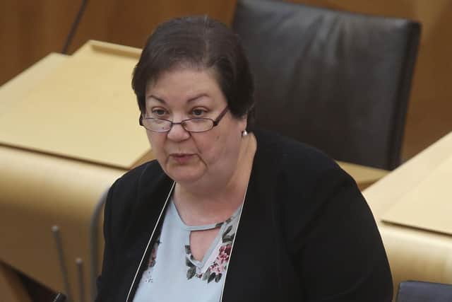 Scottish Labour MSP Jackie Baillie speaks at the Scottish Parliament at Holyrood. Picture: Fraser Bremner-Pool/Getty Images
