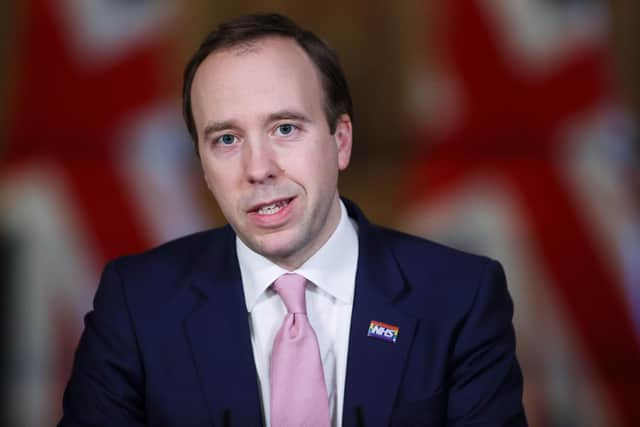 Health Secretary Matt Hancock insisted the warnings came from a "standard letter"