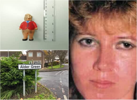 Police have released images of a distinctive item found at the scene of a brutal murder in Ayrshire nearly 27 years ago as part of a recent review into the unsolved case.