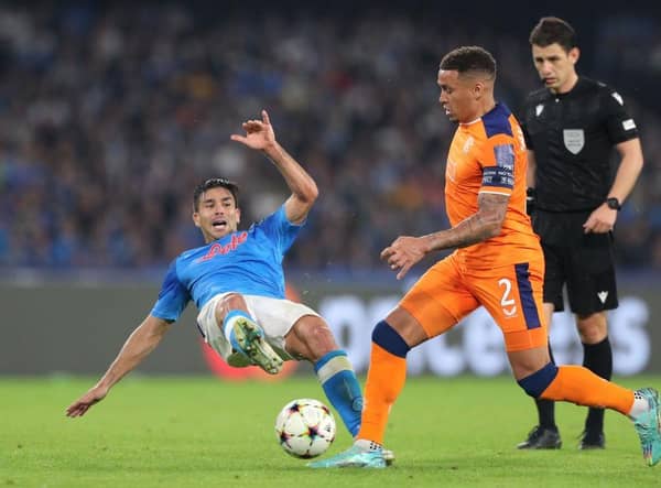 James Tavernier in action for Rangers against Napoli. (Photo by Francesco Pecoraro/Getty Images)
