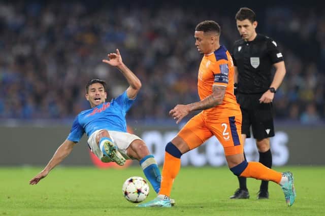 James Tavernier in action for Rangers against Napoli. (Photo by Francesco Pecoraro/Getty Images)