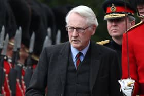 Lord Douglas-Hamilton at the Palace of Holyroodhouse in Edinburgh.