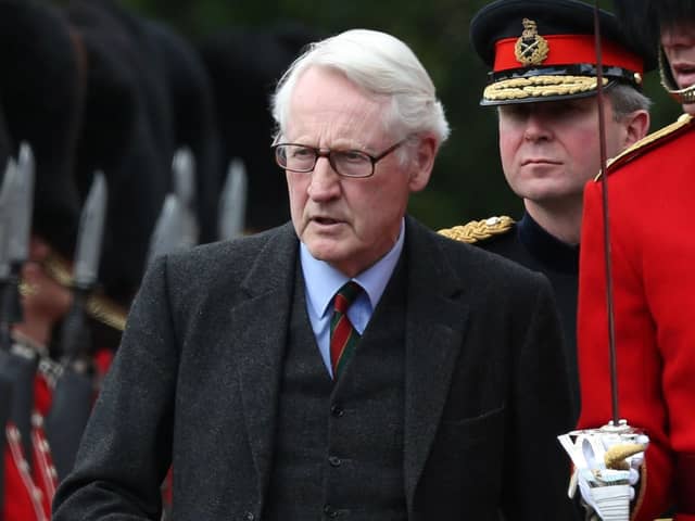 Lord Douglas-Hamilton at the Palace of Holyroodhouse in Edinburgh.