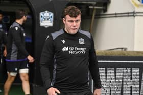 Gregor Hiddleston during a Glasgow Warriors training session at Scotstoun Stadium. (Photo by Rob Casey / SNS Group)