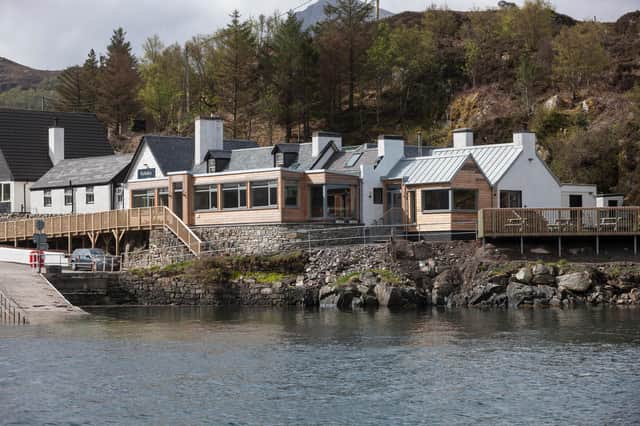 The Kylesku Hotel and Restaurant in Sutherland overlooks Loch Glendhu.