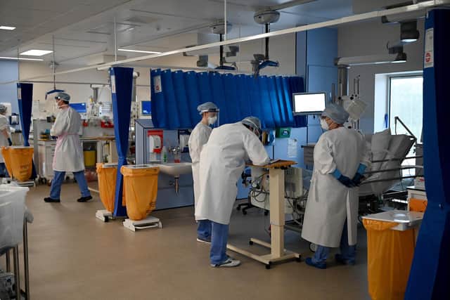 Staff working at a Scottish hospital. Picture: Jeff J Mitchell/Getty Images