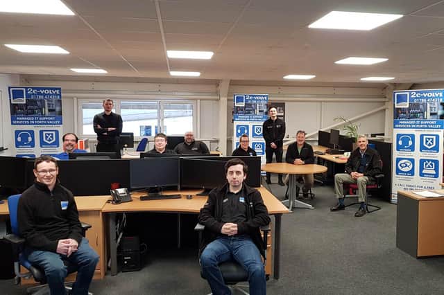 Stirling-based 2e-volve, which has more than 200 clients in the Forth Valley area, acts as an outsourced IT department as well as providing IT, network and cyber security consultancy.