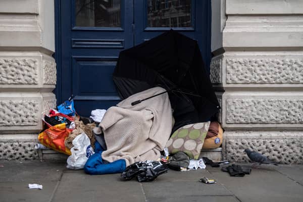 People sleeping in doorways is becoming an increasingly common sight (Picture: Chris J Ratcliffe/Getty Images)