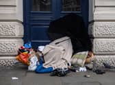 People sleeping in doorways is becoming an increasingly common sight (Picture: Chris J Ratcliffe/Getty Images)