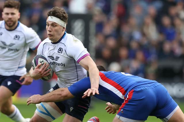 Rory Darge made a highly impressive first start for Scotland against France. (Photo by Craig Williamson / SNS Group)