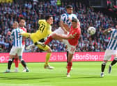 Former Aberdeen defender Scott McKenna in action during Nottingham Forest's win over Huddersfield Town in the Championship Play-Off final at Wembley. (Photo by Mike Hewitt/Getty Images)