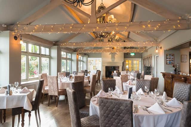 The pretty main dining room at The Alma Inn - host to many a function
