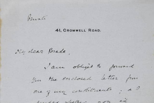 A signed letter from Winston Churchill dated May 1916 to Sir Reginald Brade.