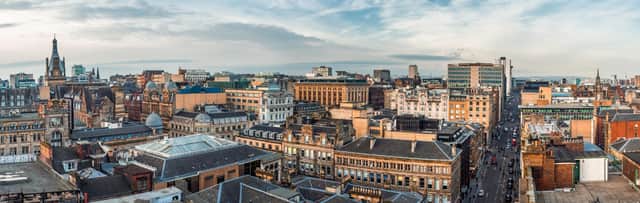 Glasgow, above, and Edinburgh are more connected than ever