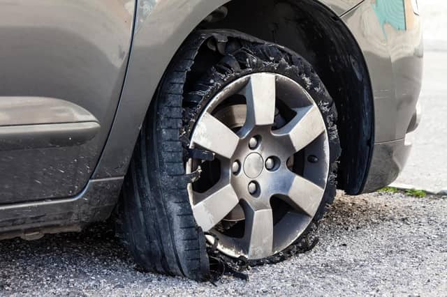 A badly maintained tyre can suffer catastrophic failure