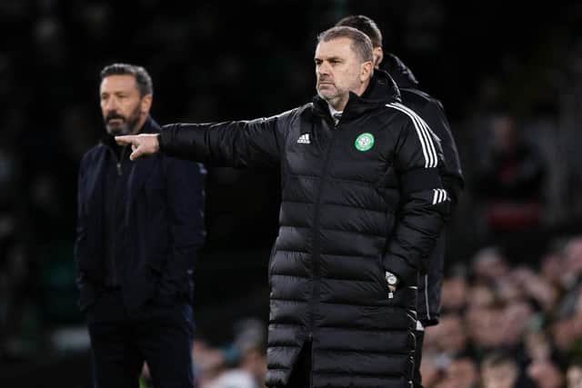 Celtic manager Ange Postecoglou on the touchline during the 2-0 win over Kilmarnock. (Photo by Craig Williamson / SNS Group)