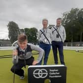 Stephen Gallacher Foundation member Rory McClafferty with Jane Connachan, one the coaches, and Stuart Johnston at The Renaissance Club. Picture: DP World