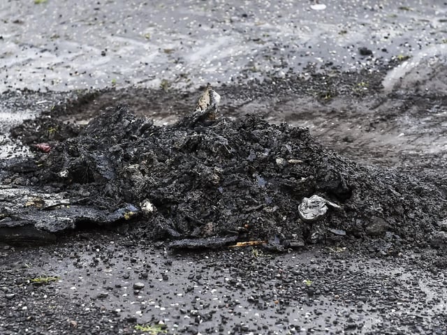 Scorch marks were left across numerous parts of the city following a night of disorder.