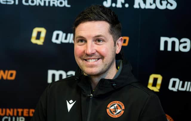 Dundee United manager Liam Fox.