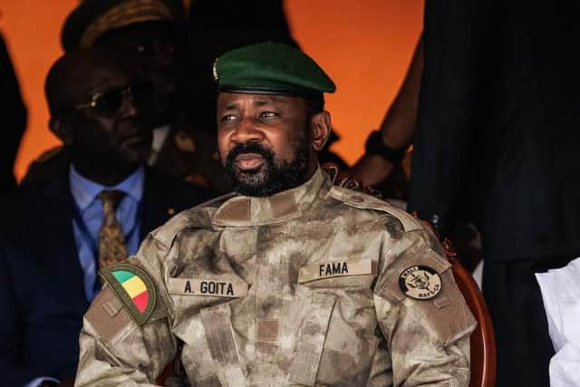Mali's interim leader and head of Junta, Colonel Assimi Goïta. Picture: AFP via Getty Images