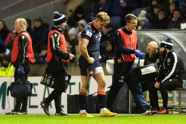 Scotland winger Duhan van der Merwe went off injured on a bad night for Edinburgh.