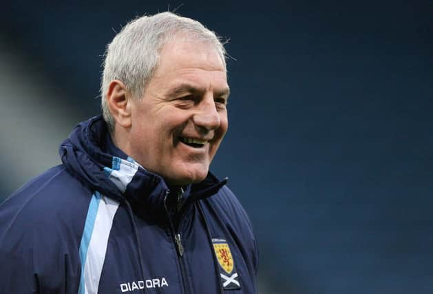 Walter Smith handed Scott Brown his first Scotland cap in 2005. (Photo by Jeff J Mitchell/Getty Images)