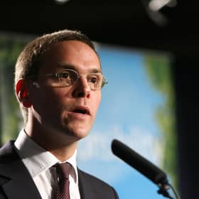 James Murdoch has resigned from the board of News Corp with immediate effect. Picture: AFP/Getty Images